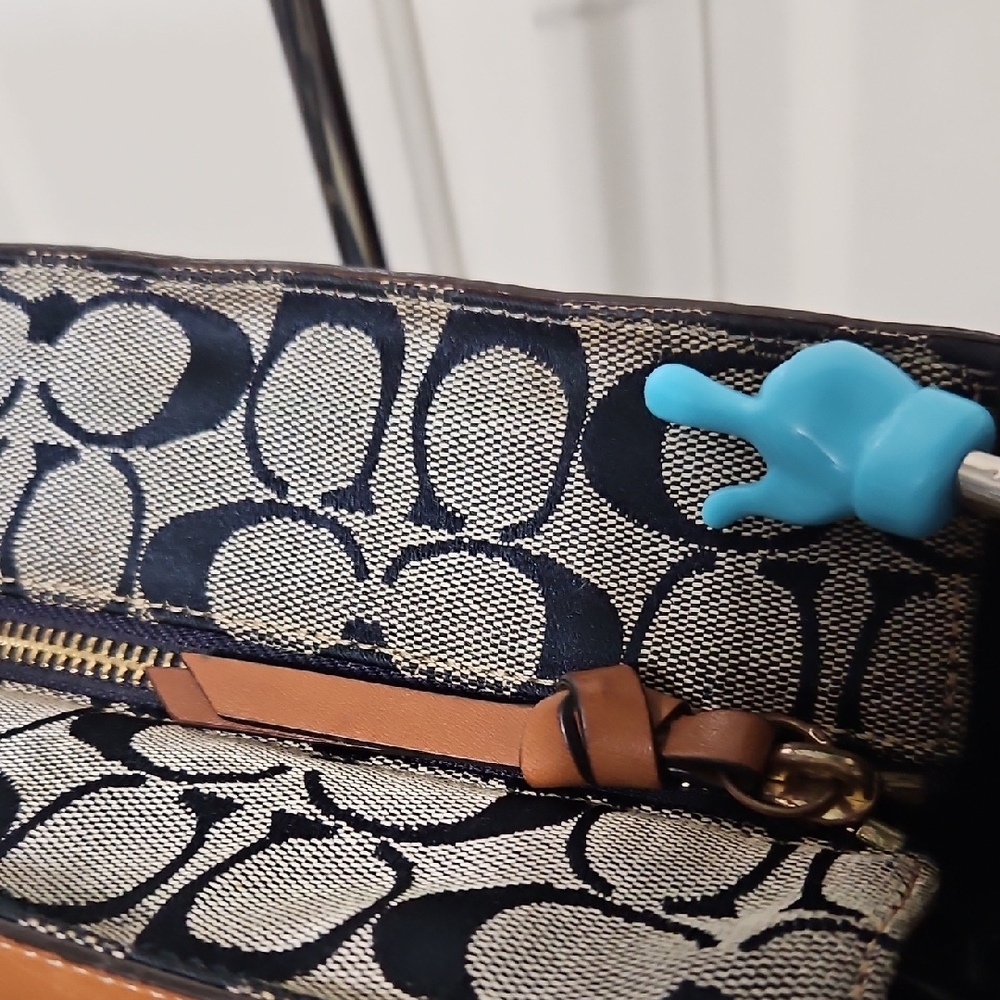 Coach EUC Denim Patchwork Tote - image 7